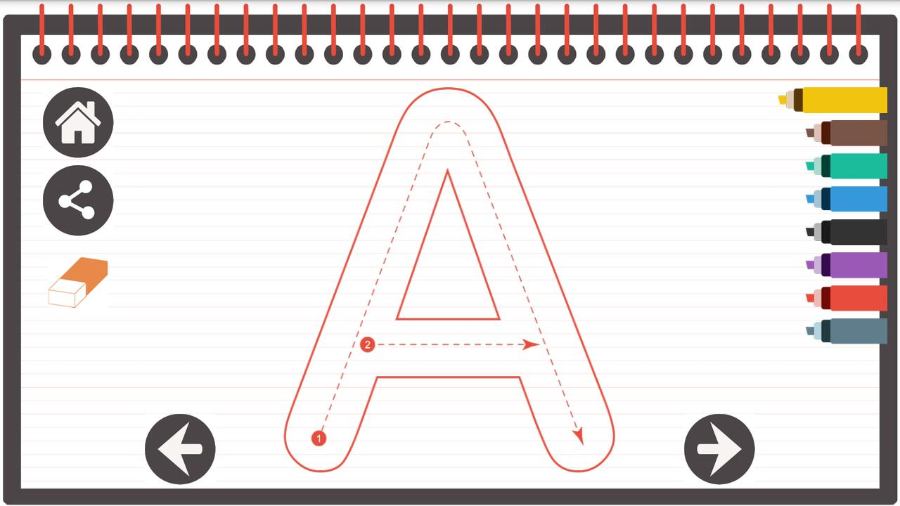 Tracing Letters From A To Z For Android - Apk Download pertaining to Tracing Letters App Android