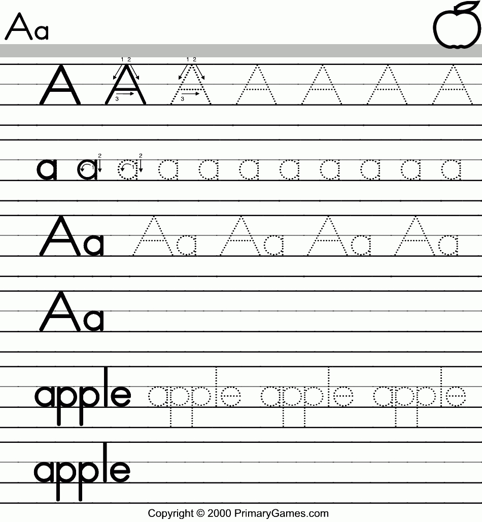 Tracing Letters Of The Alphabet *a Preschool Teachers Best inside Tracing Letters Worksheets Make Your Own