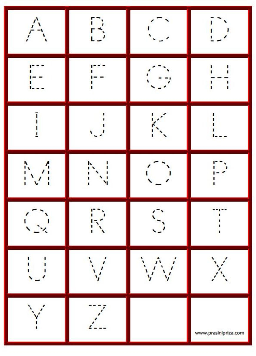 Printable Dotted Alphabet A To Z