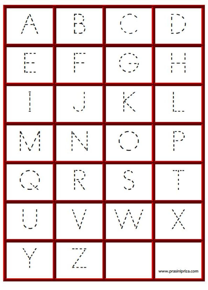 Tracing The Alphabet Letters-A To Z Dot To Dot Printable in Tracing Letters A To Z