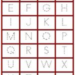 Tracing The Alphabet Letters-Dot To Dot Worksheet | Alphabet for Dot To Dot Letters For Tracing