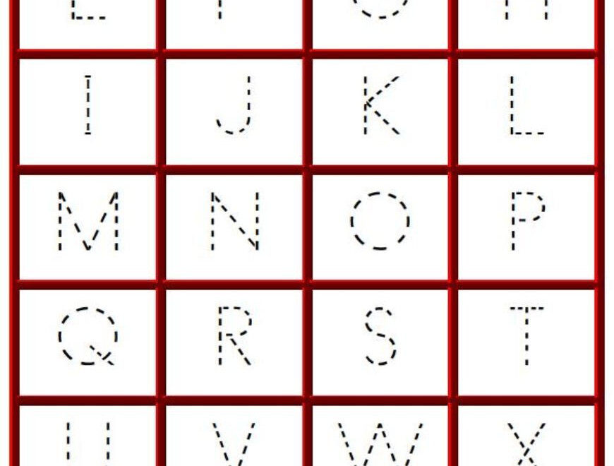 Tracing The Alphabet Letters-Dot To Dot Worksheet | Alphabet for Dot To Dot Letters For Tracing