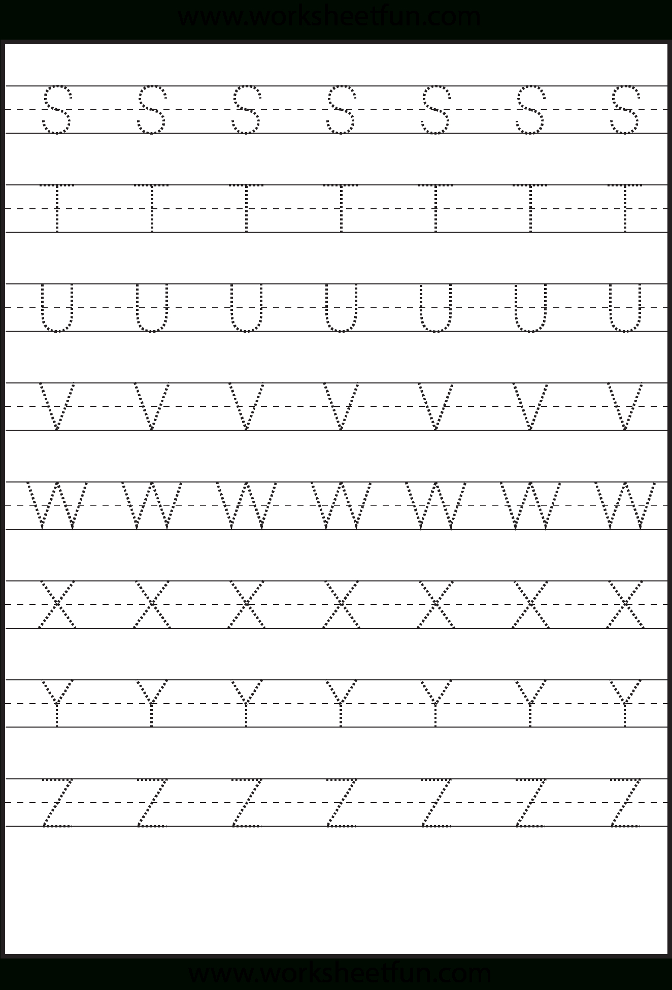 Tracing – Uppercase Letters – Capital Letters – 3 Worksheets in Alphabet Tracing Worksheets Capital Letters