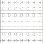Tracing – Uppercase Letters – Capital Letters – 3 Worksheets within Tracing Capital Letters Worksheets