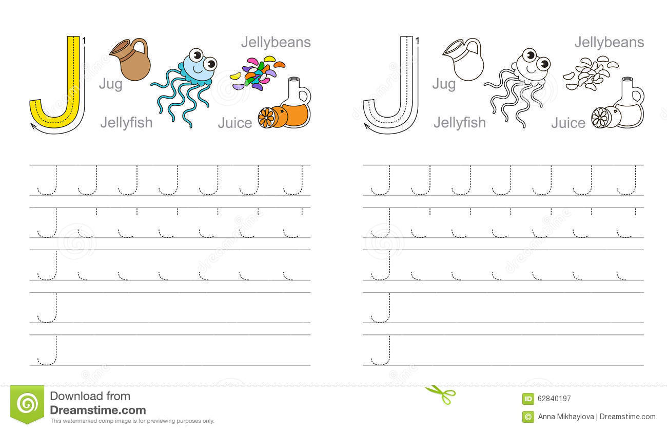 tracing letter j worksheets tracinglettersworksheetscom