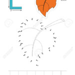 Vector Exercise Illustrated Alphabet. Learn Handwriting. Connect.. pertaining to Dot To Dot Letters For Tracing