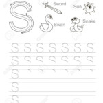 Vector Exercise Illustrated Alphabet. Learn Handwriting. Tracing.. inside Tracing Letters Handwriting