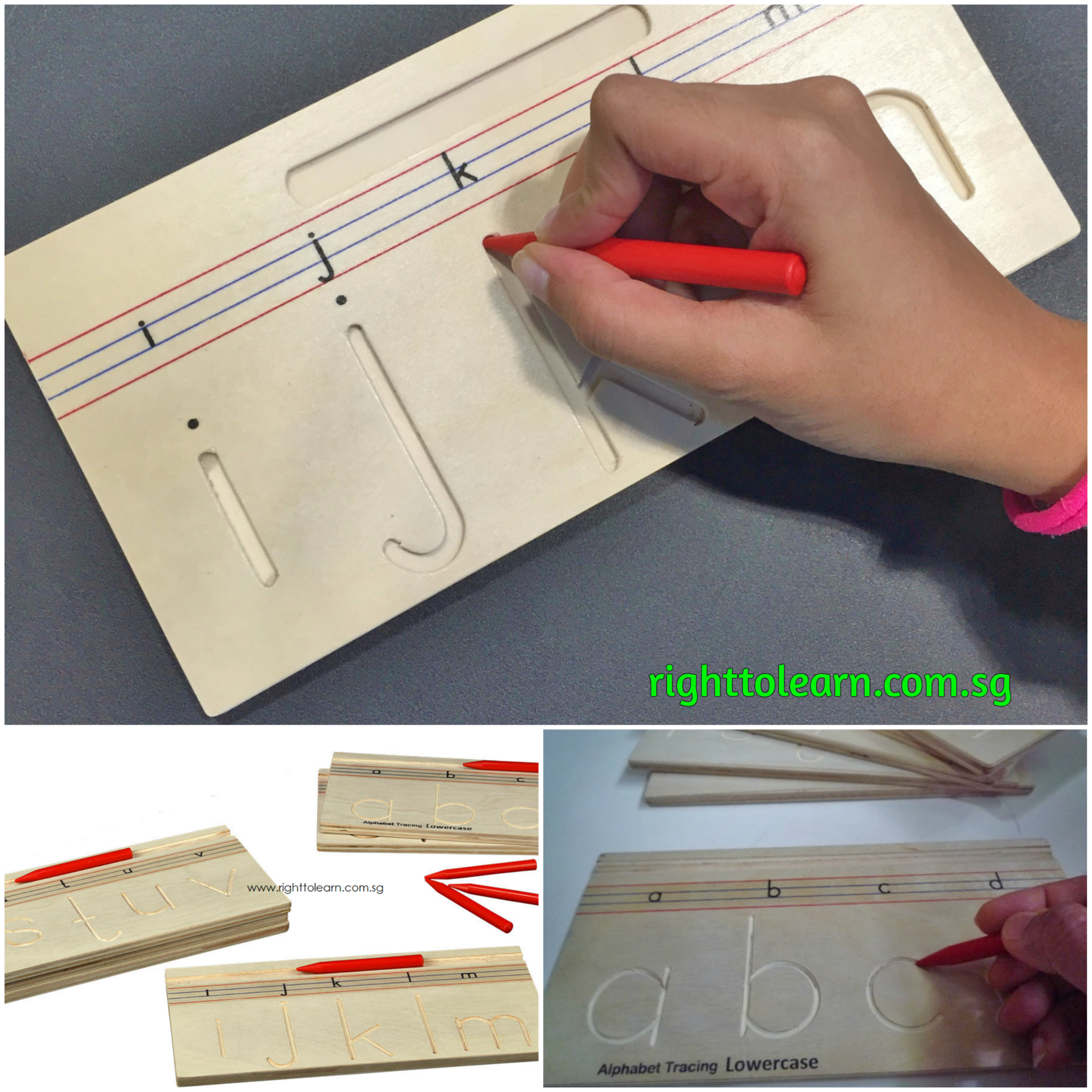 Wooden Alphabet Tracing - Lowercase A-Z Tracing Boards - Pre pertaining to Tracing Letters On Wood