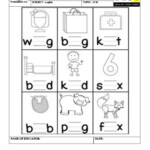 Worksheet On Three Letter Words 'i' In The Middle for Tracing 3 Letter Words Worksheets
