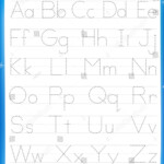 Worksheets : Alphabeters Tracing Worksheet All Stock Vector for Tracing Alphabet Letters For Kindergarten