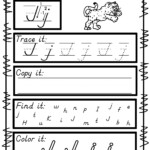 Worksheets For D'nealian Manuscript Handwriting Practice pertaining to D'nealian Letter Tracing Worksheets