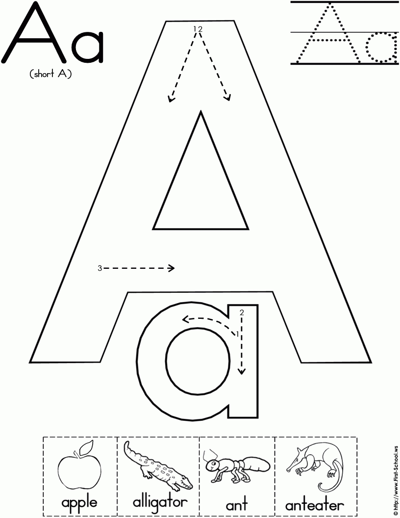 Worksheets For Each Sound In The Alphabet! Free! | Deutsch in Free Tracing Letters With Directional Arrows