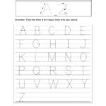 Worksheets : Practice Writing Alphabettters Worksheets To regarding Writing Tracing Letters