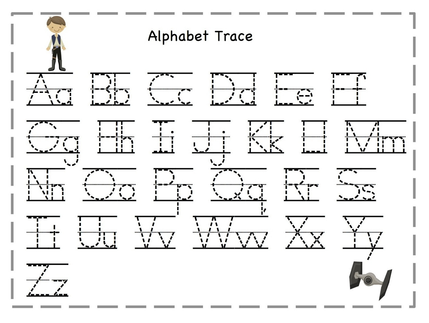 Worksheets : Writing Alphabet Letters Worksheets Chinese in Tracing Alphabet Letters