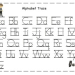 Worksheets : Writing Alphabet Letters Worksheets Chinese regarding Tracing Letters Font Download