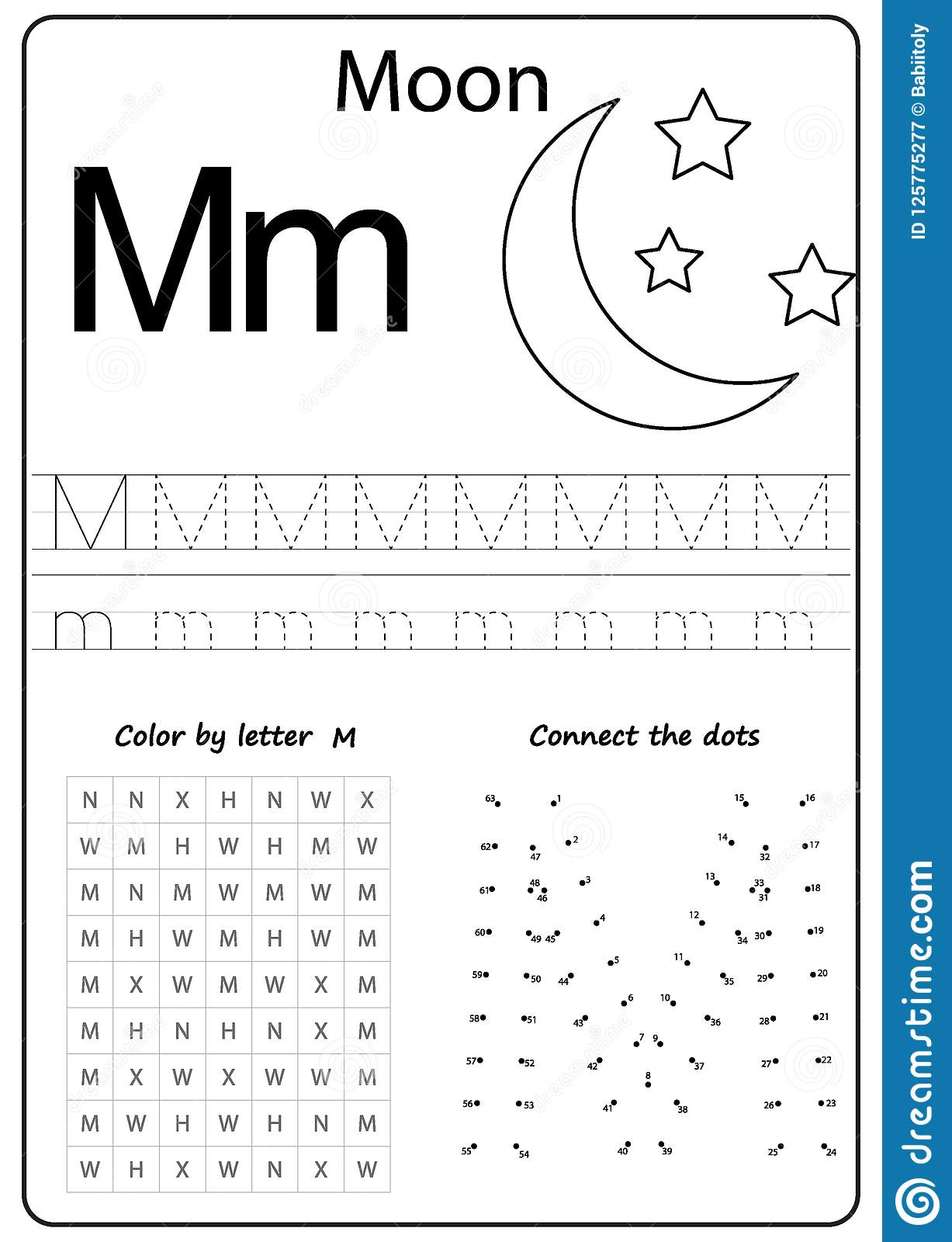 Letter M Worksheet For Kindergarten