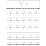 Writing Worksheets For Kids Trace And Write E2 80 93 with Trace Letter Y Worksheets