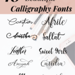 10 New Free Beautiful Calligraphy Fonts | Free Calligraphy