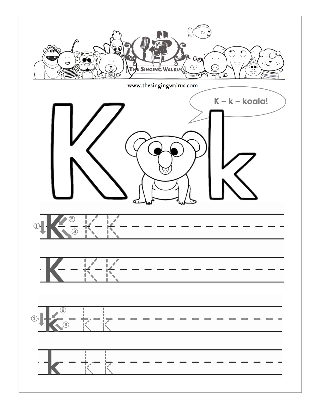 15 Learning The Letter K Worksheets | Kittybabylove