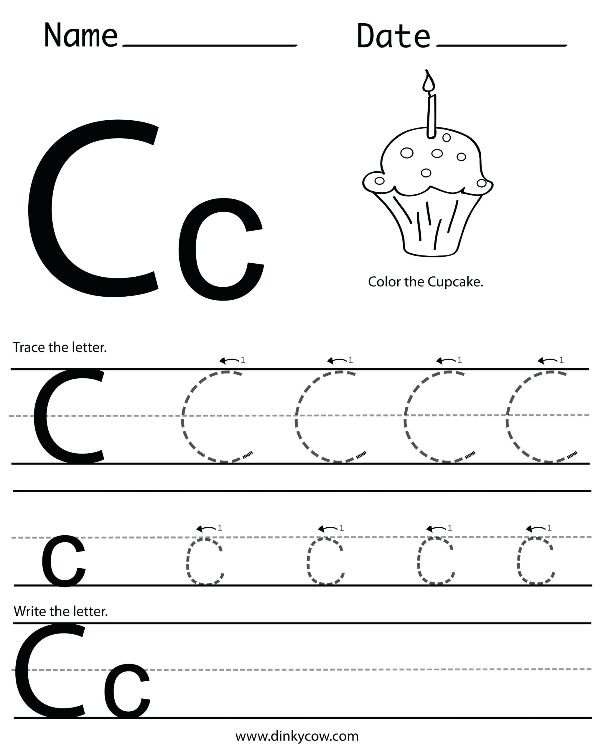 28 Letter C Worksheets For Young Learners | Kittybabylove