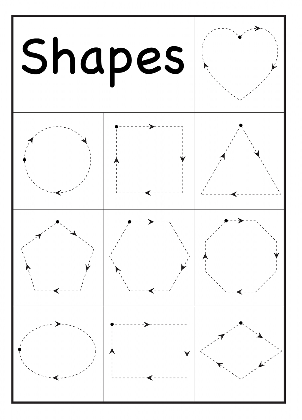 3 Year Old Tracing Worksheets | Printable Worksheets And