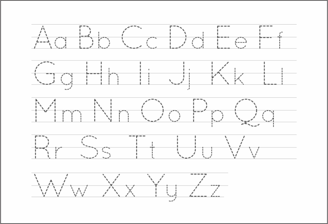 5 Best Images Of Free Printable Alphabet Tracing Letters
