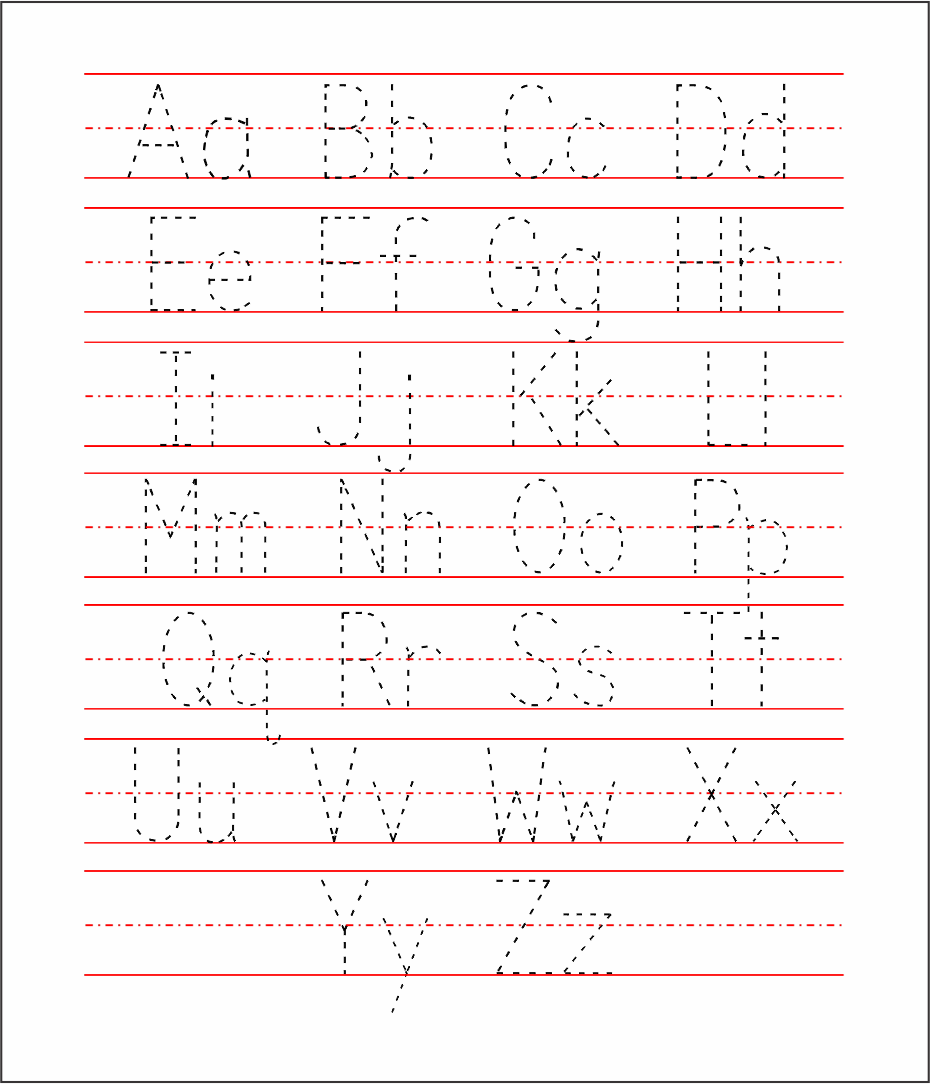 5 Best Images Of Free Printable Alphabet Tracing Letters