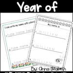 A Whole Year Of Editable Name Tracing Practice | Name