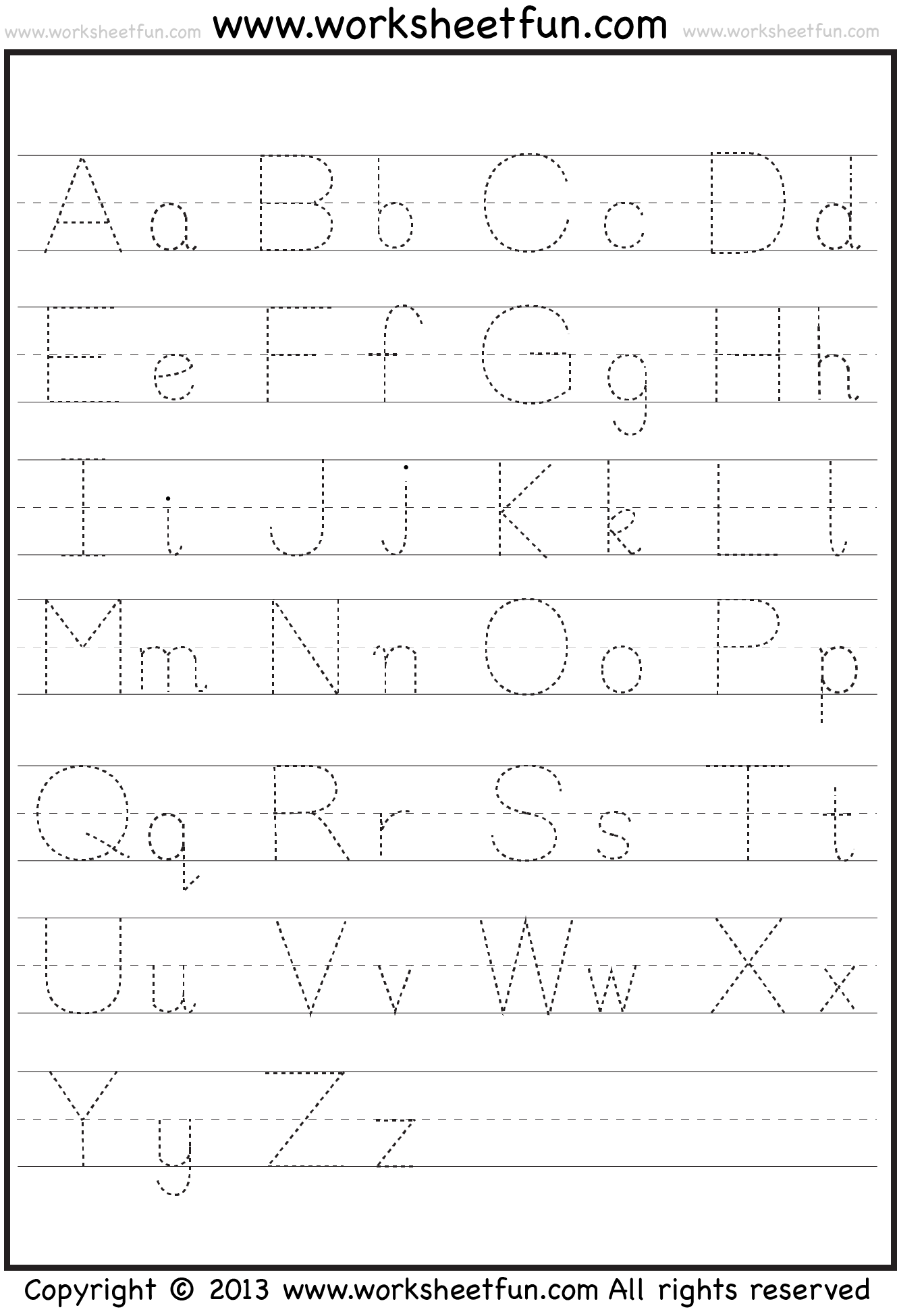 Abc &amp; 123 Tracking Pages For Letters &amp; Numbers