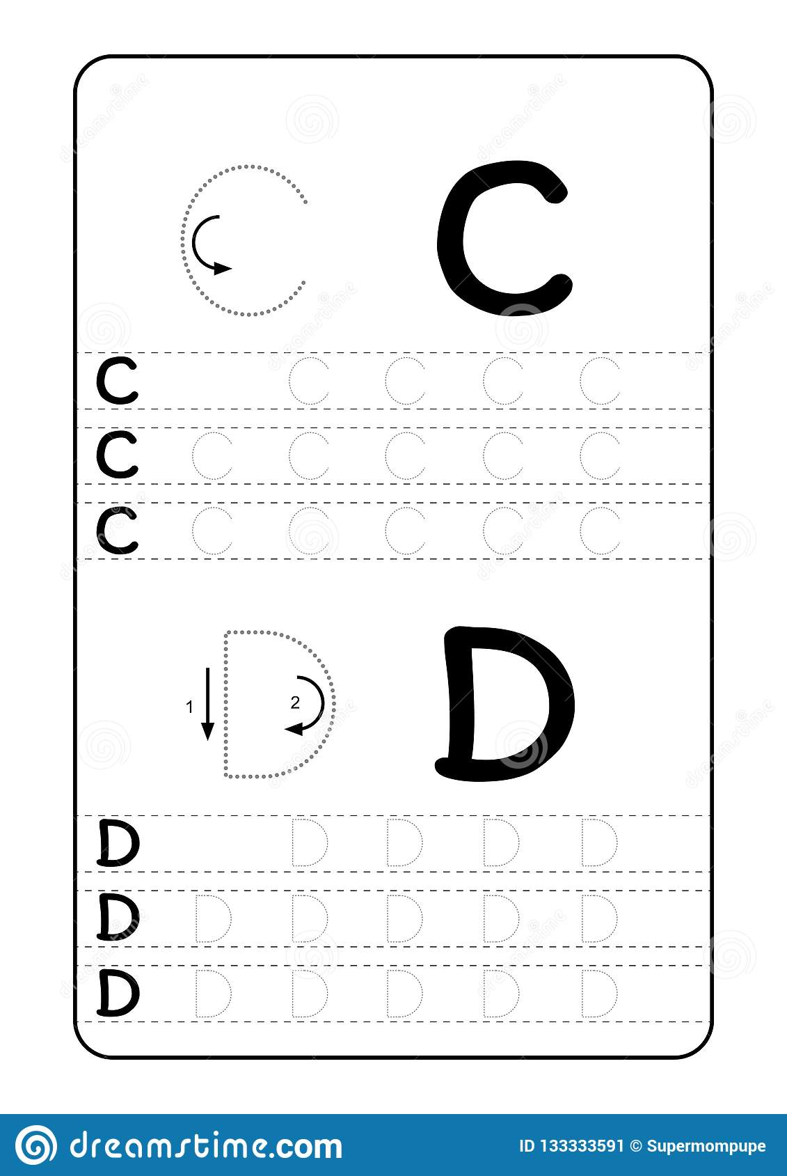 Abc Alphabet Letters Tracing Worksheet With Alphabet Letters