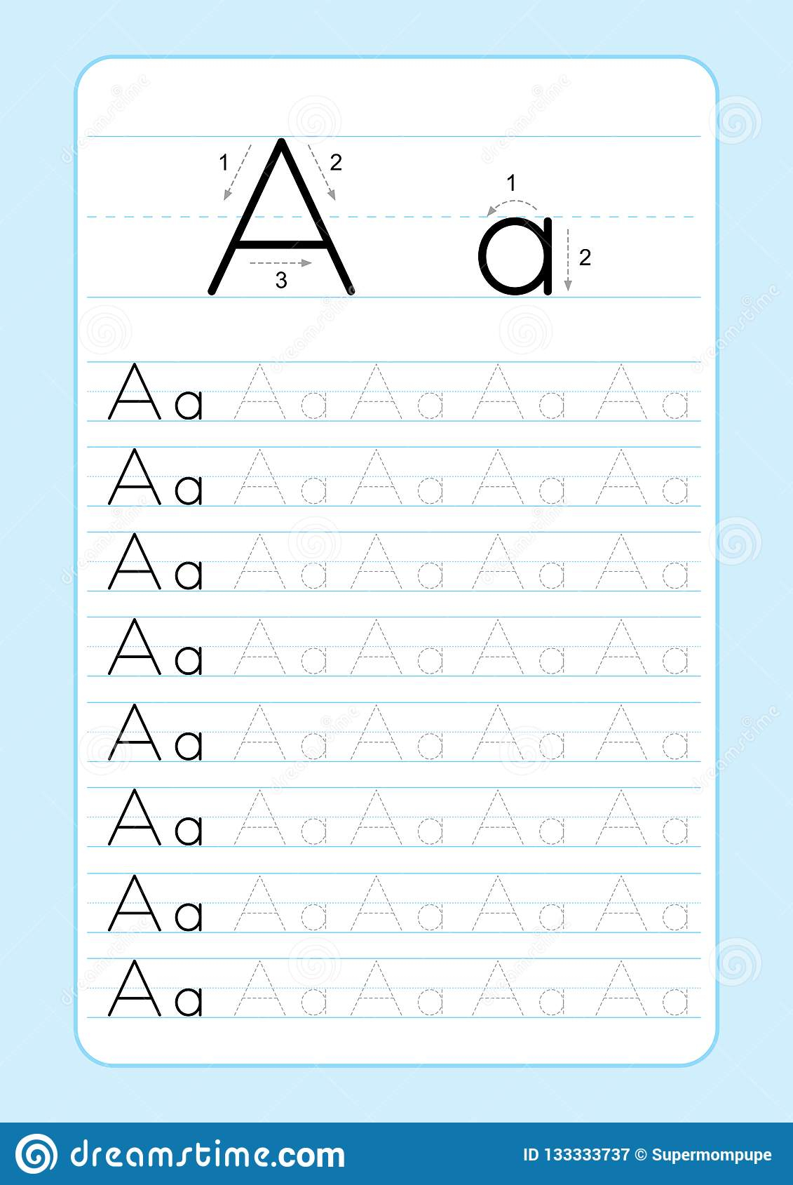 Abc Alphabet Letters Tracing Worksheet With Alphabet Letters