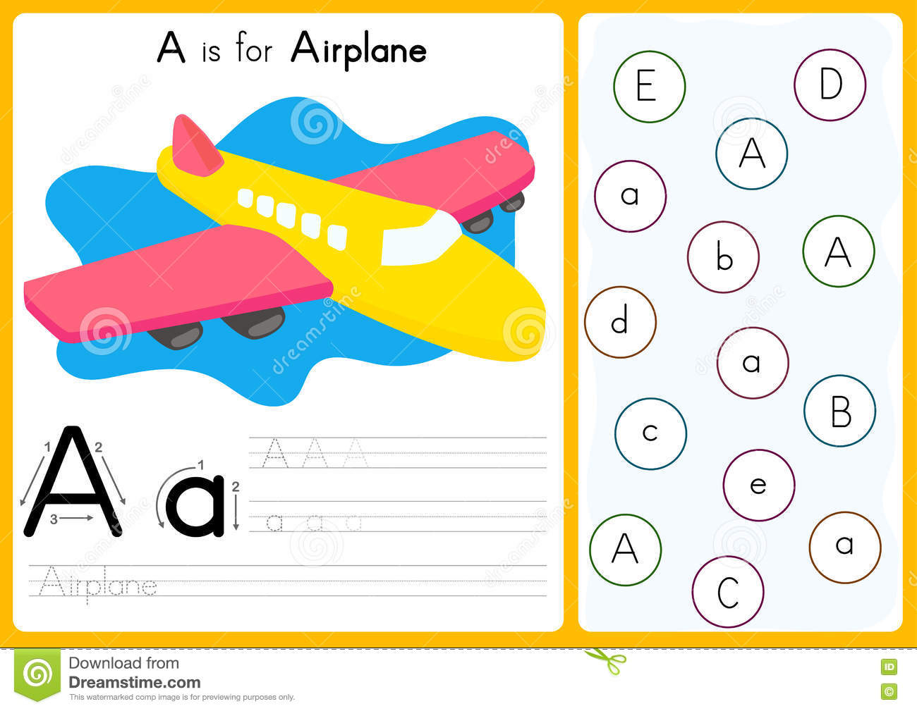 Alphabet A-Z Tracing And Puzzle Worksheet, Exercises For