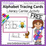 Alphabet Animal Tracing Cards For Letters And Writing