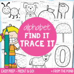 Alphabet Find It Trace It Worksheets + A Freebie! | From The