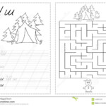 Alphabet Letters Tracing Worksheet With Russian Alphabet