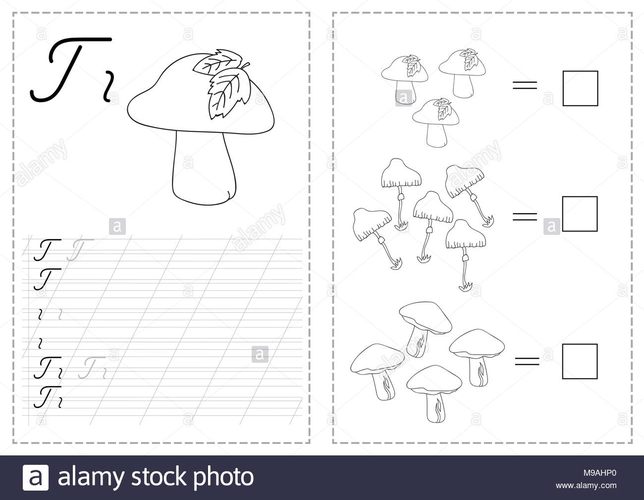 Alphabet Letters Tracing Worksheet With Russian Alphabet