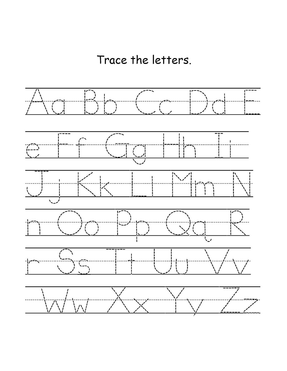Alphabet Tracing For Kids A-Z | Activity Shelter
