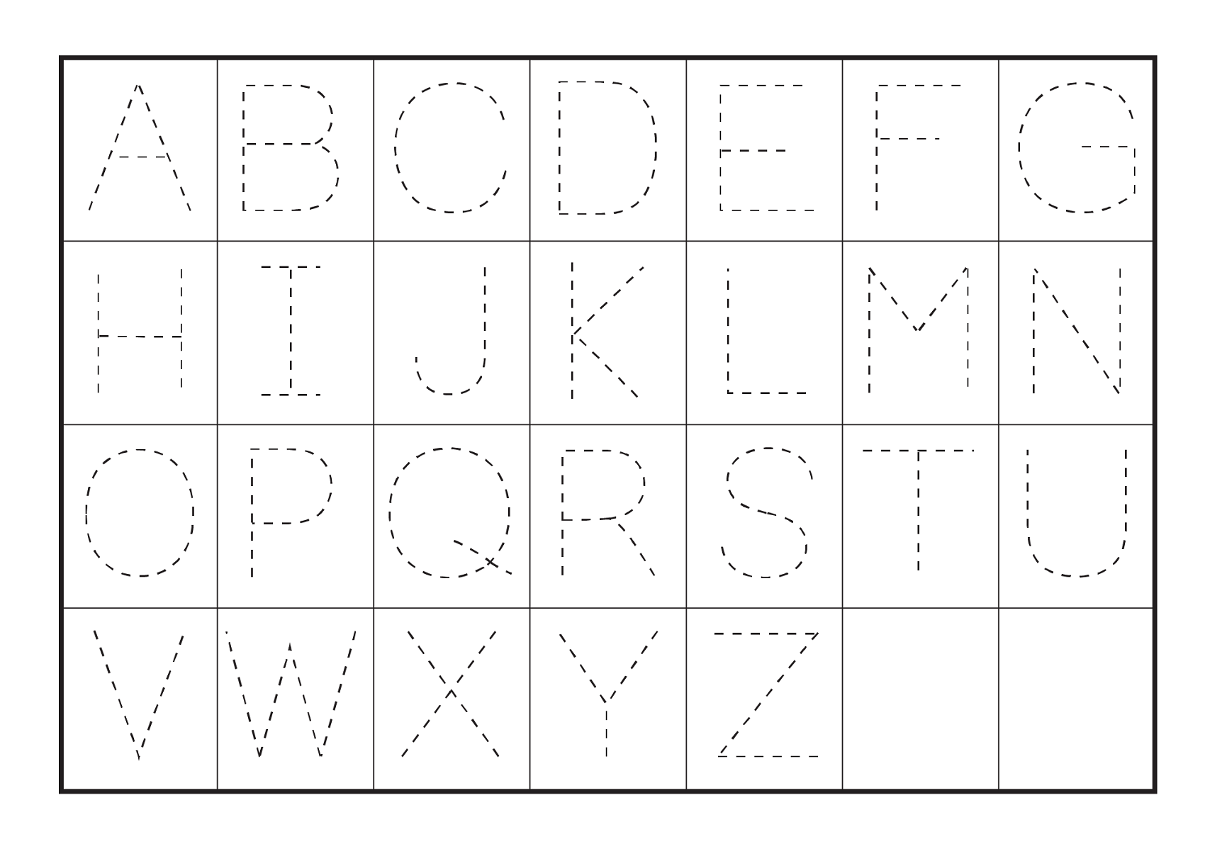 Alphabet Tracing Printables For Kids | Dopisy, Abeceda