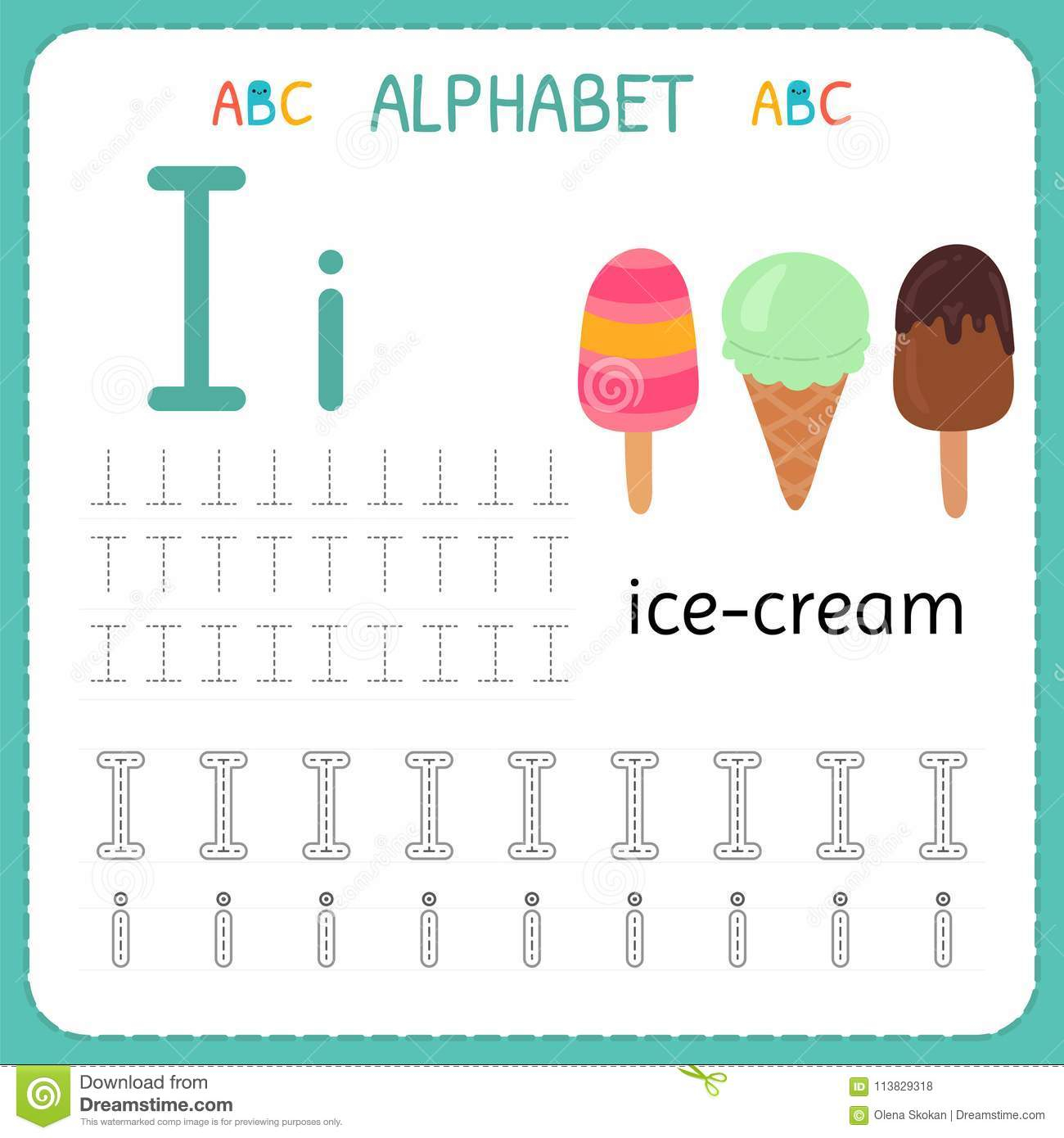 Alphabet Tracing Worksheet For Preschool And Kindergarten