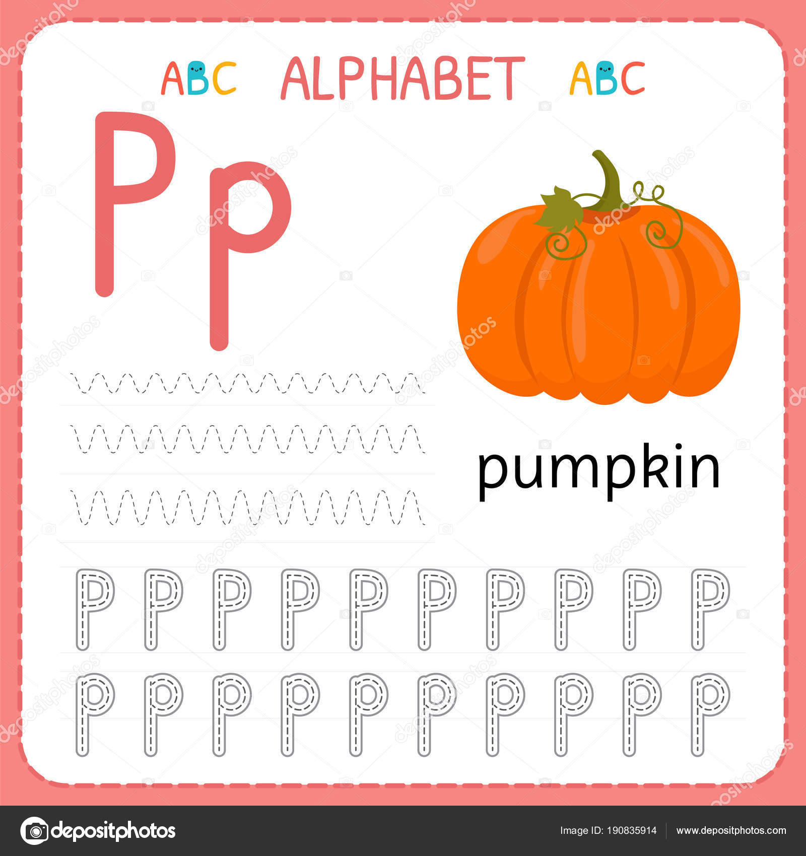 Alphabet Tracing Worksheet For Preschool And Kindergarten