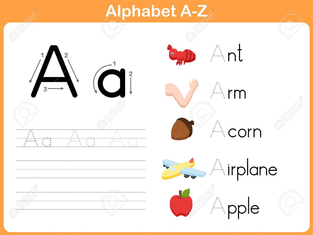 Alphabet Tracing Worksheet: Writing A-Z