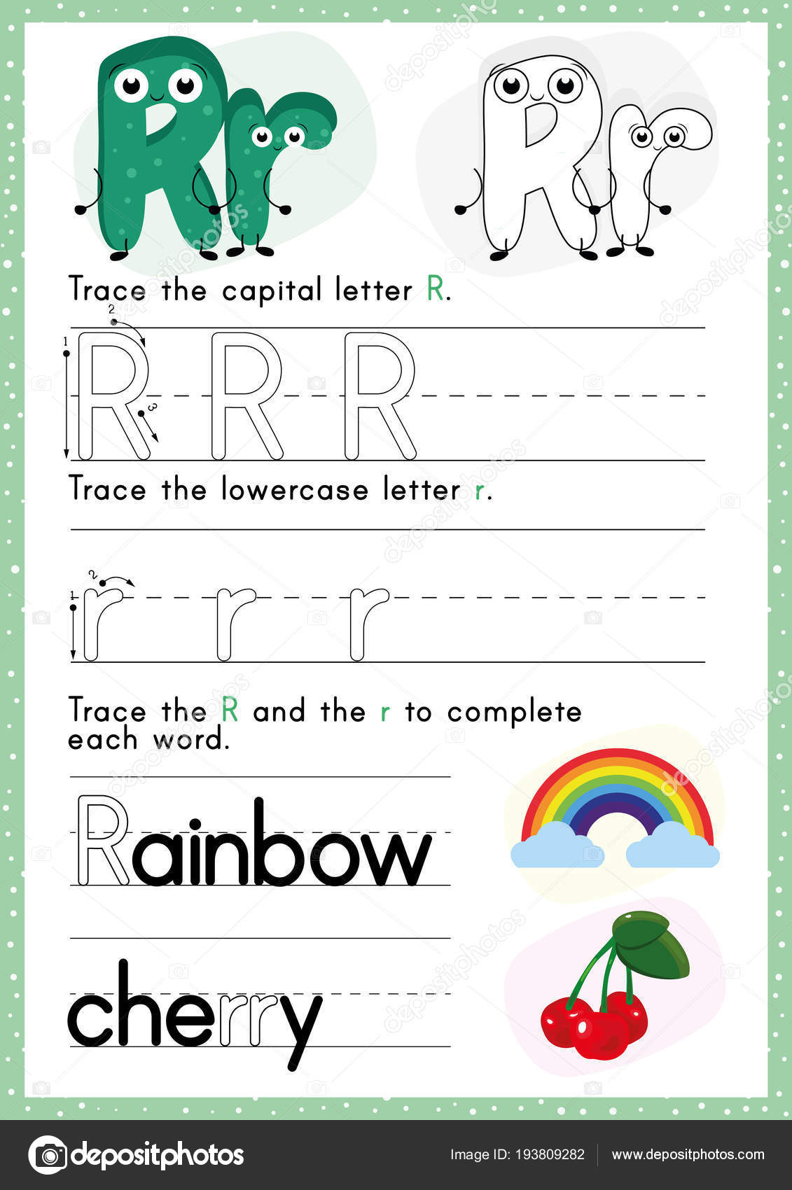 Alphabet Tracing Worksheet Writing Exercises Kids Paper