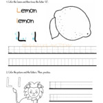 Alphabet Tracing Worksheets - How To Write Letter L