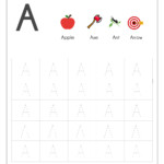 Alphabet Tracing Worksheets Printable English Capital Letter