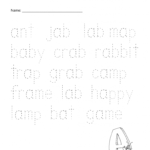 Alphabet Tracing Worksheets, Trace Letters, Word Tracing