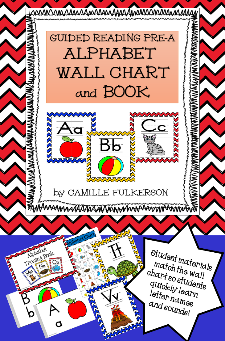 Alphabet Wall Chart And Tracing Book For Guided Reading