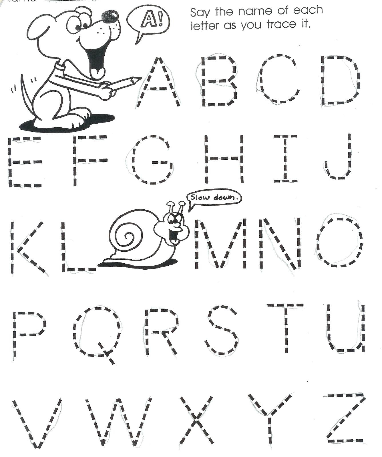 Alphabet Worksheets For 2 Year Olds Alphabet Worksheets For