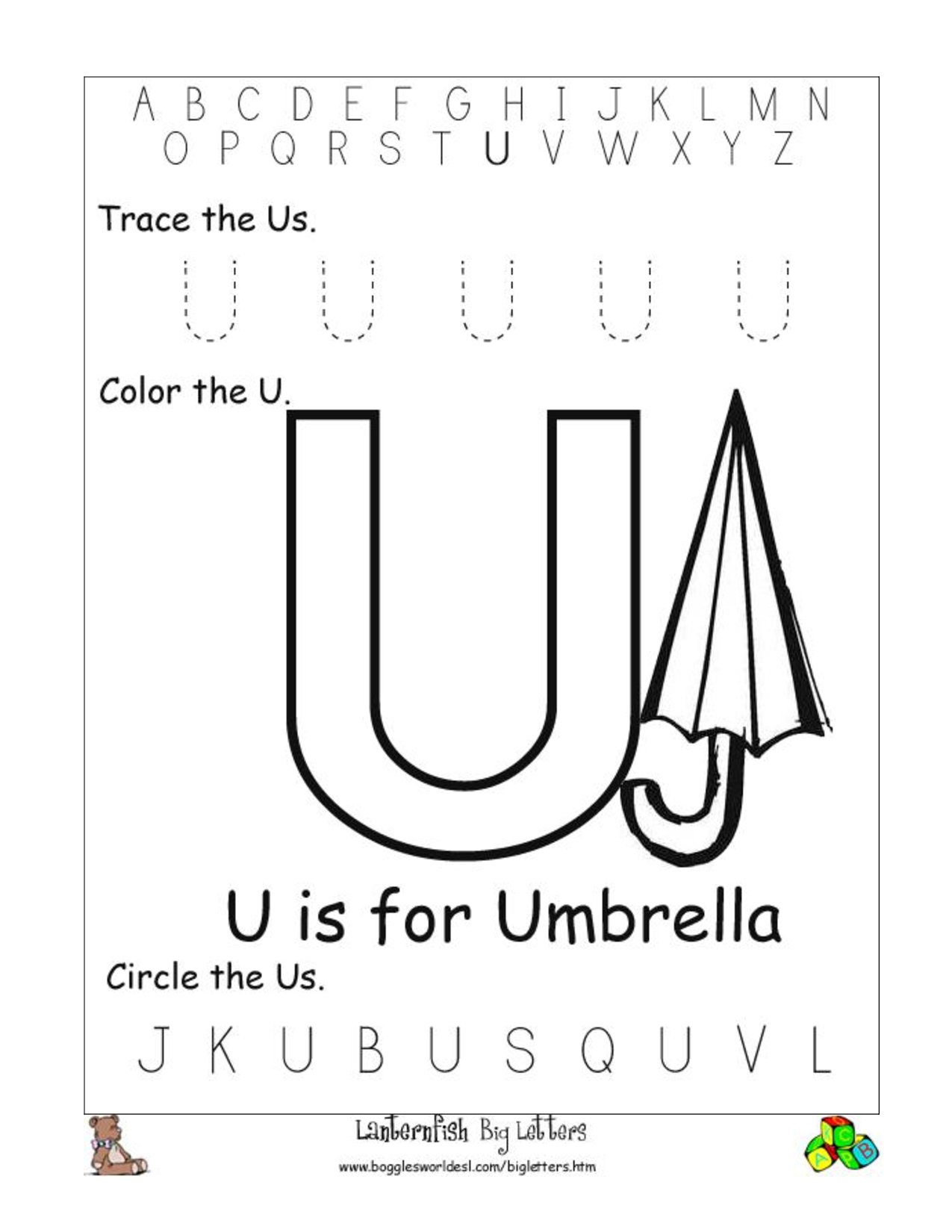 Alphabet Worksheets For Preschoolers | Alphabet Worksheet