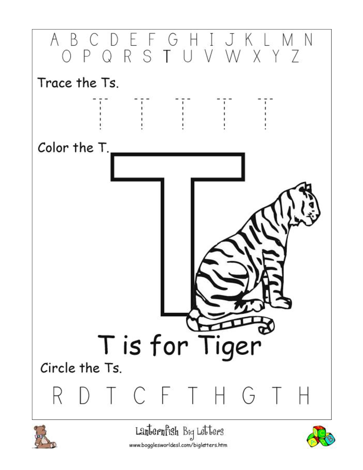 Alphabet Worksheets For Preschoolers | Alphabet Worksheet