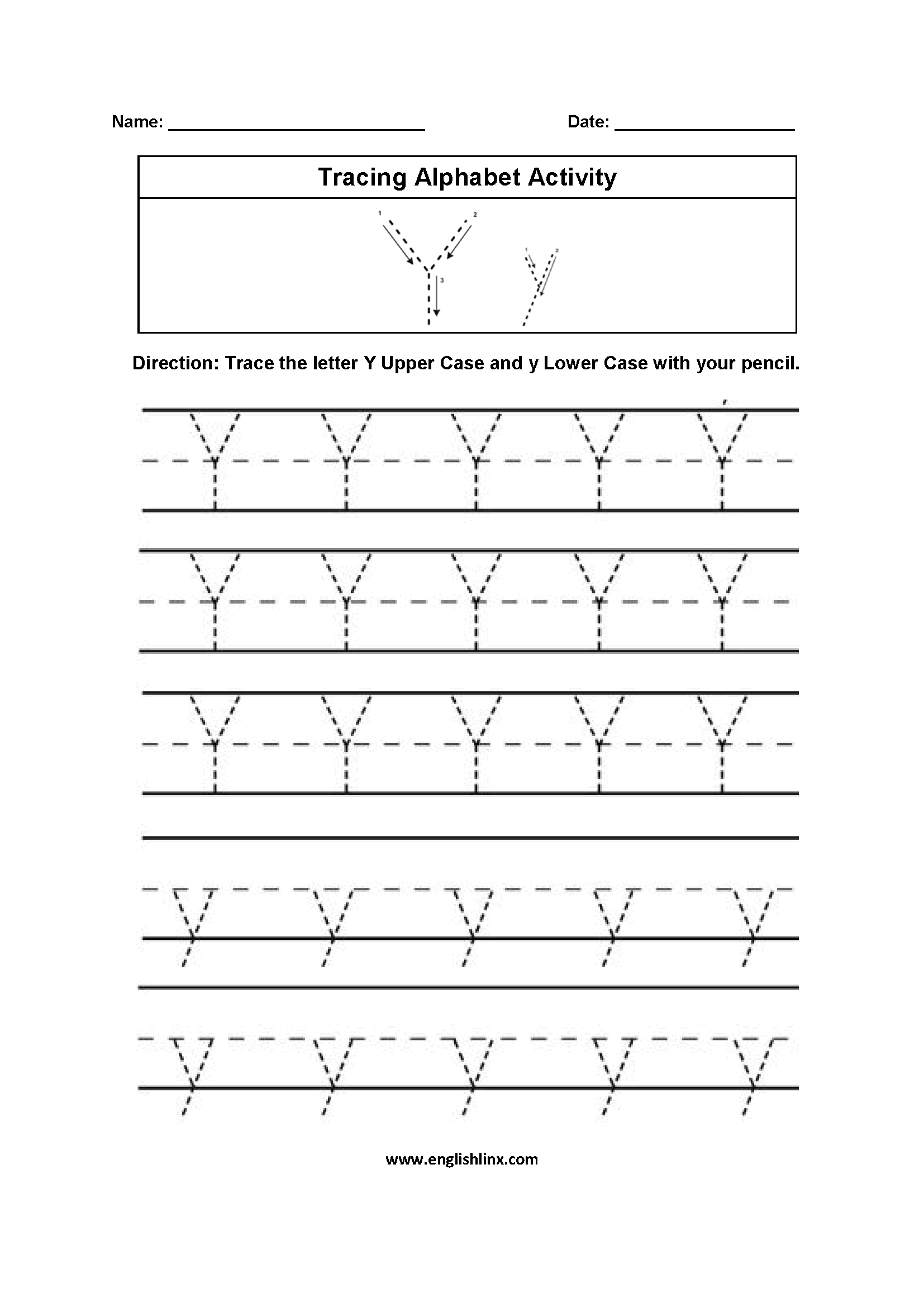 Alphabet Worksheets | Tracing Alphabet Worksheets